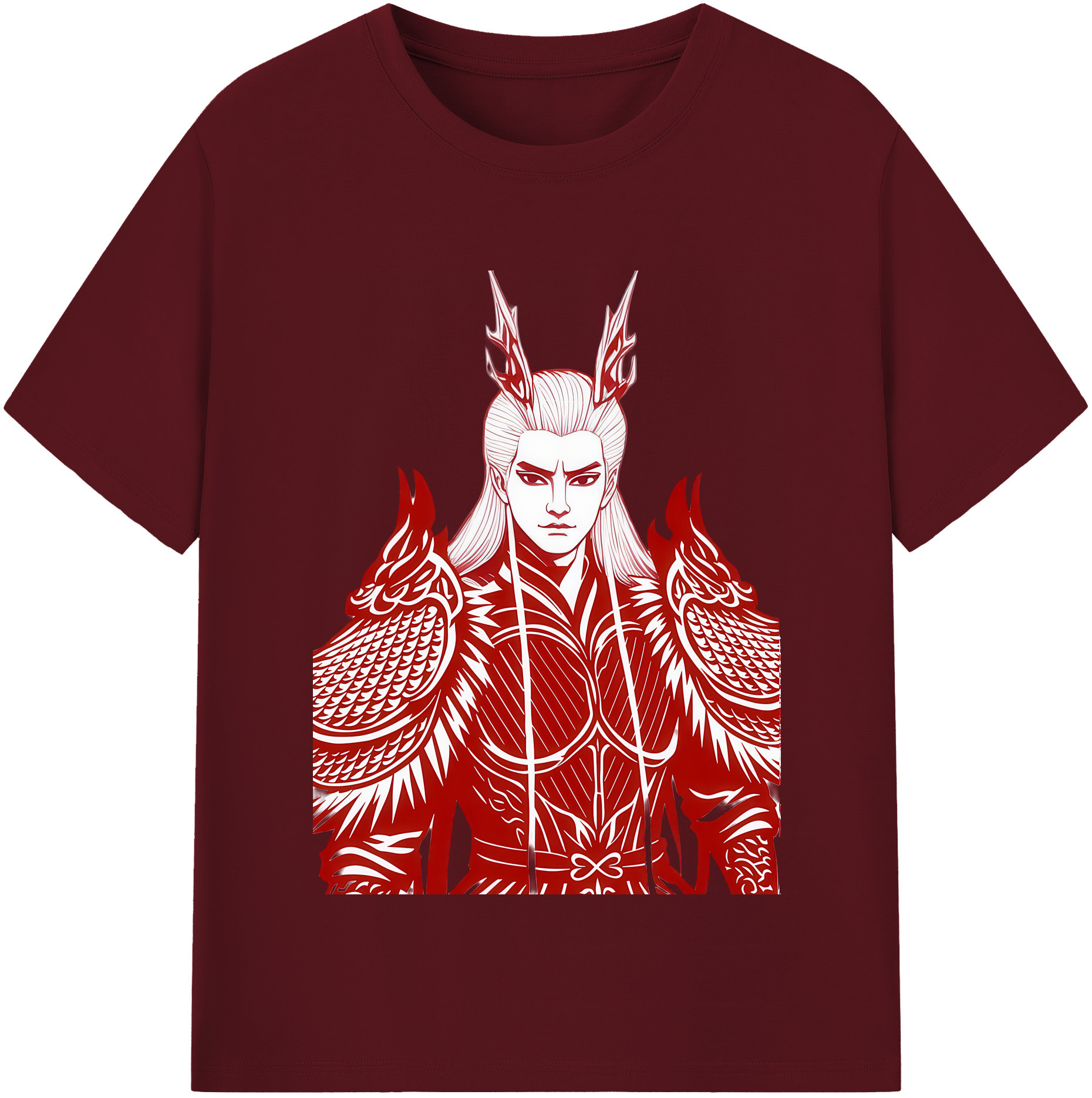 （画像用） Ne Zha 2 ナタ 魔童の大暴れ 綿100％半袖Tシャツ（フロントプリント）